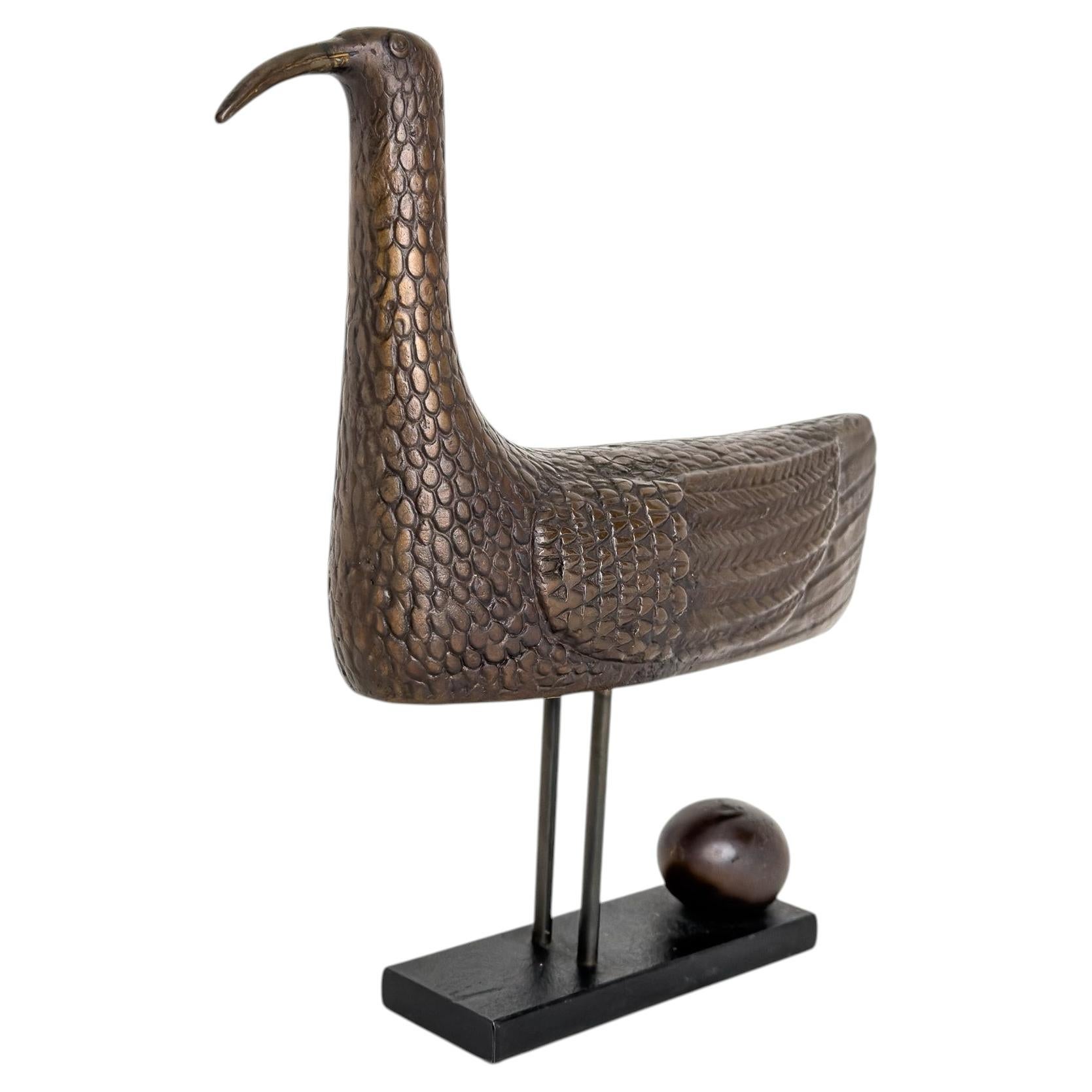 Stig Lindberg, Solfågeln, Bronze Sculpture, Signed & Numbered, Sweden, Late 20