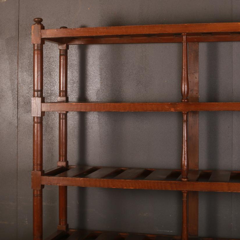 Small 19th century original painted Scottish solicitors deed rack, 1840

Dimensions:
57 inches (145 cms) wide
15 inches (38 cms) deep
74 inches (188 cms) high.

 