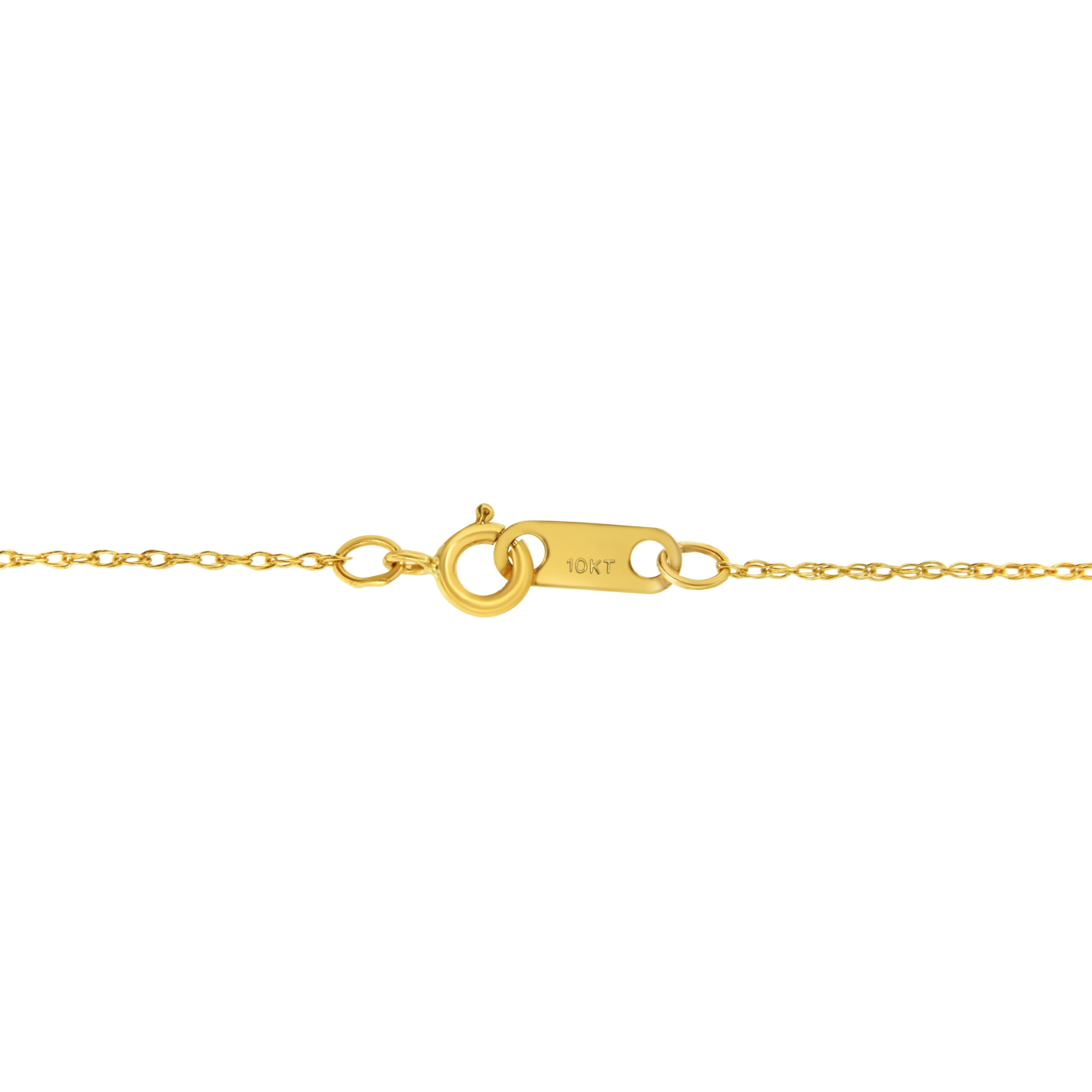 Solid 10k Yellow Gold Slim and Dainty Unisex Rope Chain Necklace In New Condition For Sale In New York, NY