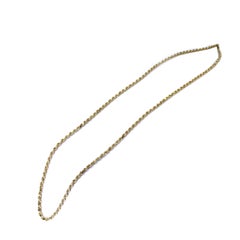 Solid 14 karat yellow gold 4mm rope chain necklace