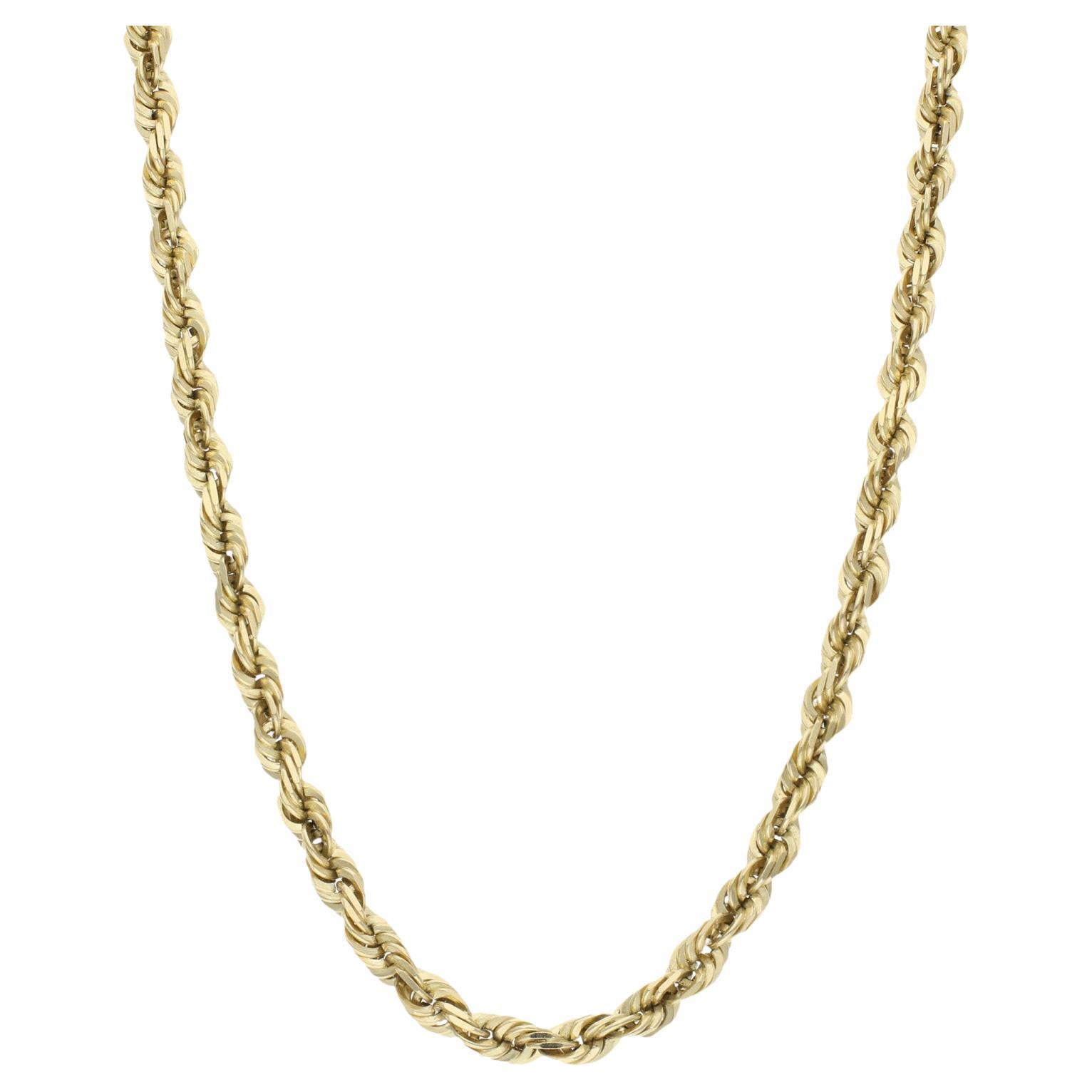 Solid 14ct Yellow Gold 26Inch Rope Chain 59.60g