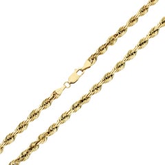 Solid 14ct Yellow Gold 30 inch Rope Chain - 64 Grams