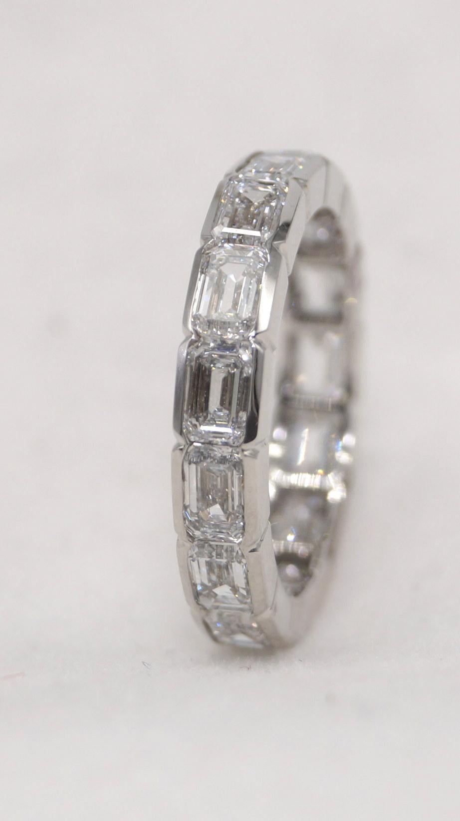 Solitaire en or 14K diamant moissanite anneau d'éternité anneau de mariage Neuf - En vente à Delhi, DL