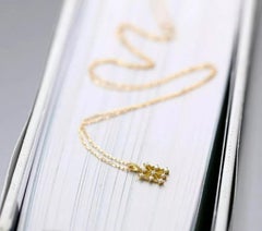 Solid 14k Rose Gold Diamond Necklace Wedding Art Deco N8