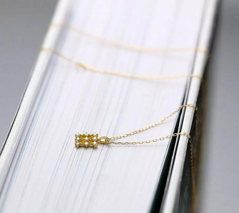 Halskette aus massivem 14k Roségold mit Diamanten im Art déco-Stil, Art déco N8 (Rundschliff) im Angebot