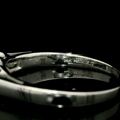 Solid 14k White Gold 0.60ctw Round Diamond 3 Stone Engagement Ring