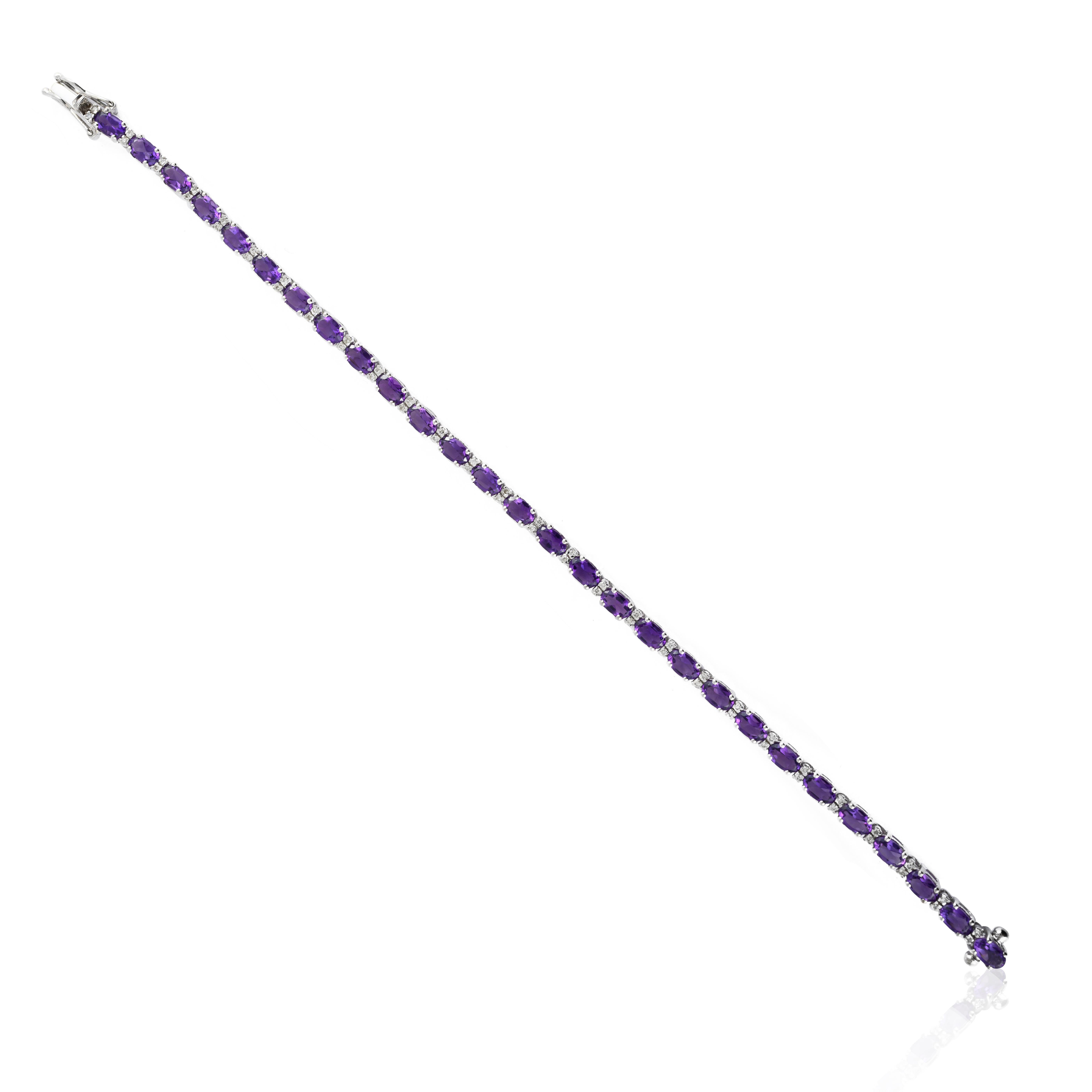 amethyst tennis bracelets