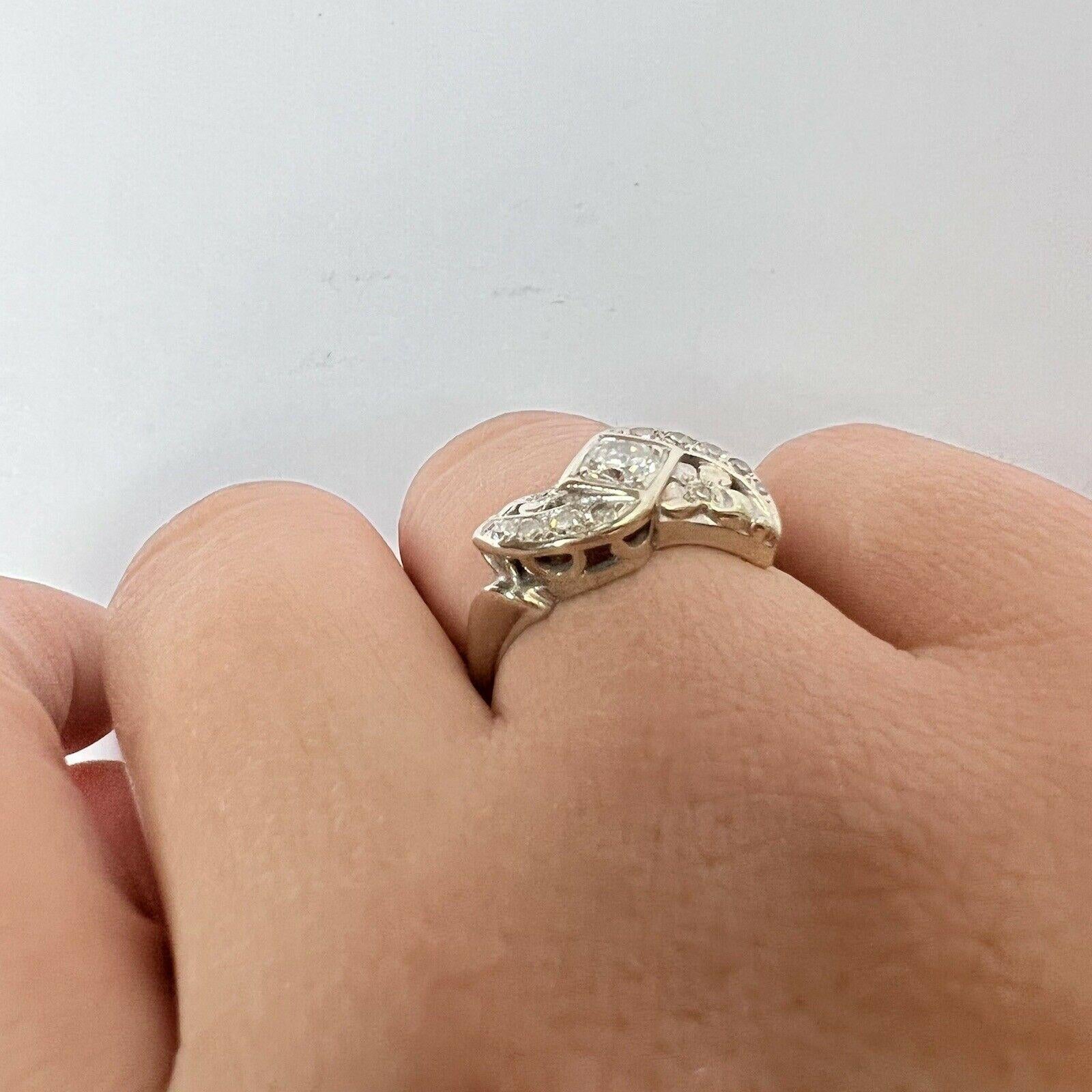 engagement ring with swirl band