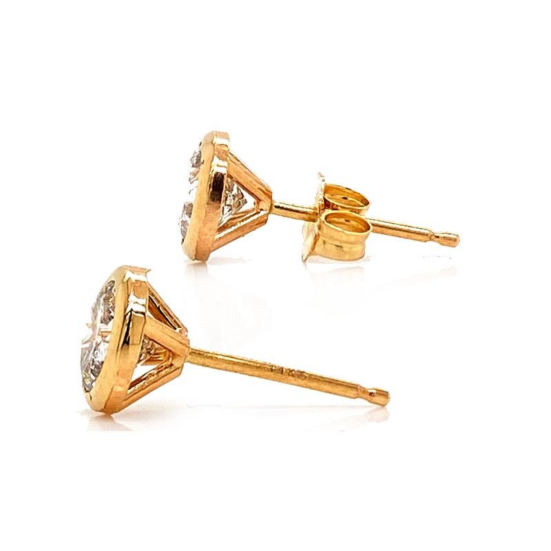 14k gold stud earrings