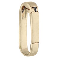 Solid 14k Yellow Gold Charm Clasp Finding Handmade Fine Jewelry Connector