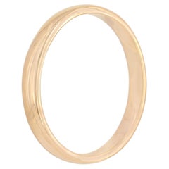 Solid 14k Yellow Gold Classic Band Jewelry Eternity Unisex Plain Band Ring