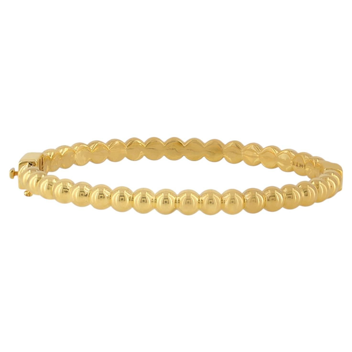 Solid 14k Yellow Gold Jewelry Bangle Designer Jewelry