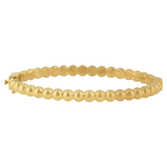 Solid 14k Yellow Gold Jewelry Bangle Designer Jewelry