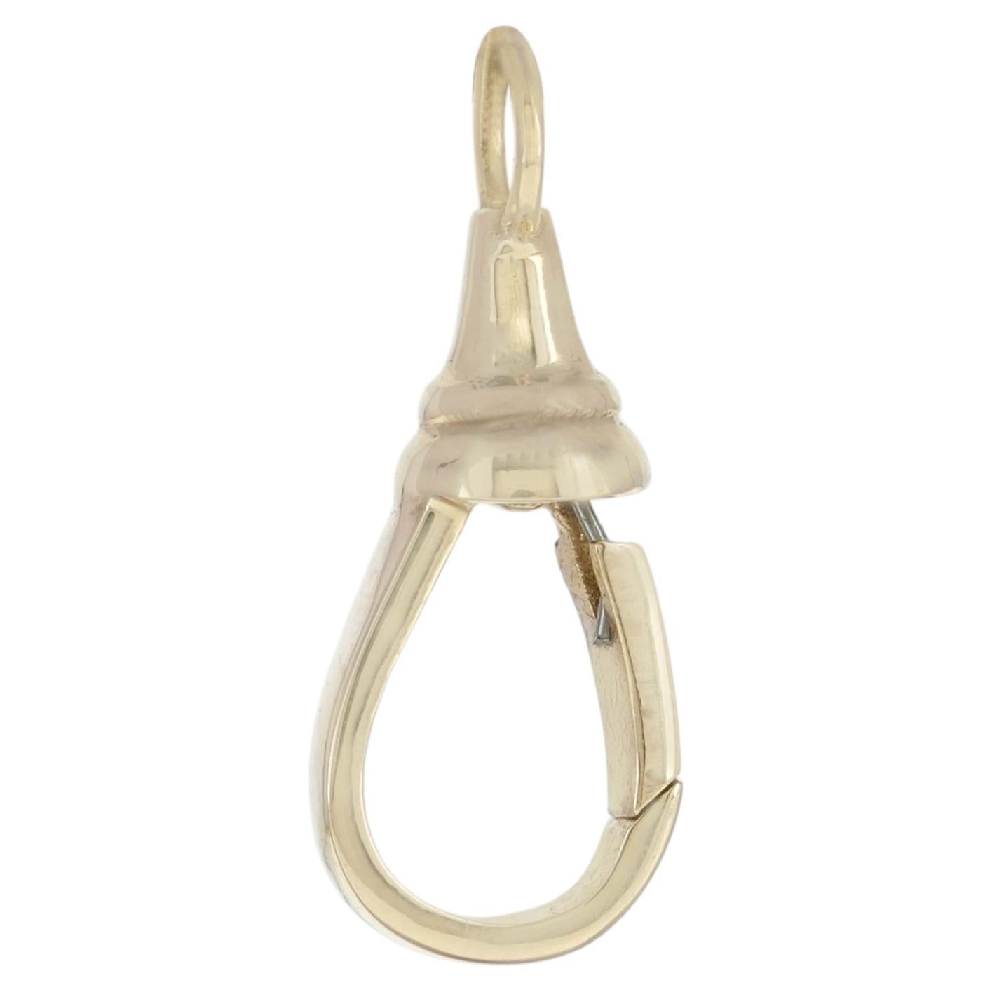 Solid 14k Yellow Gold Lobster Lock Clasp Charm Jewelry Findings