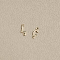 Solid 14k Yellow Gold Minimalist Initial Finding A to Z Letter Jewelry Connector