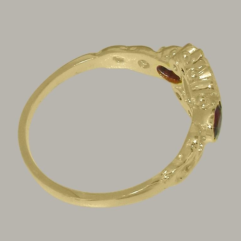 For Sale:  Solid 14K Yellow Gold Natural Opal & Diamond Womens Trilogy Ring, Customizable 4