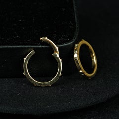 Solid 14k Yellow Gold Round Clasp Openable Finding Fine Jewelry Connector