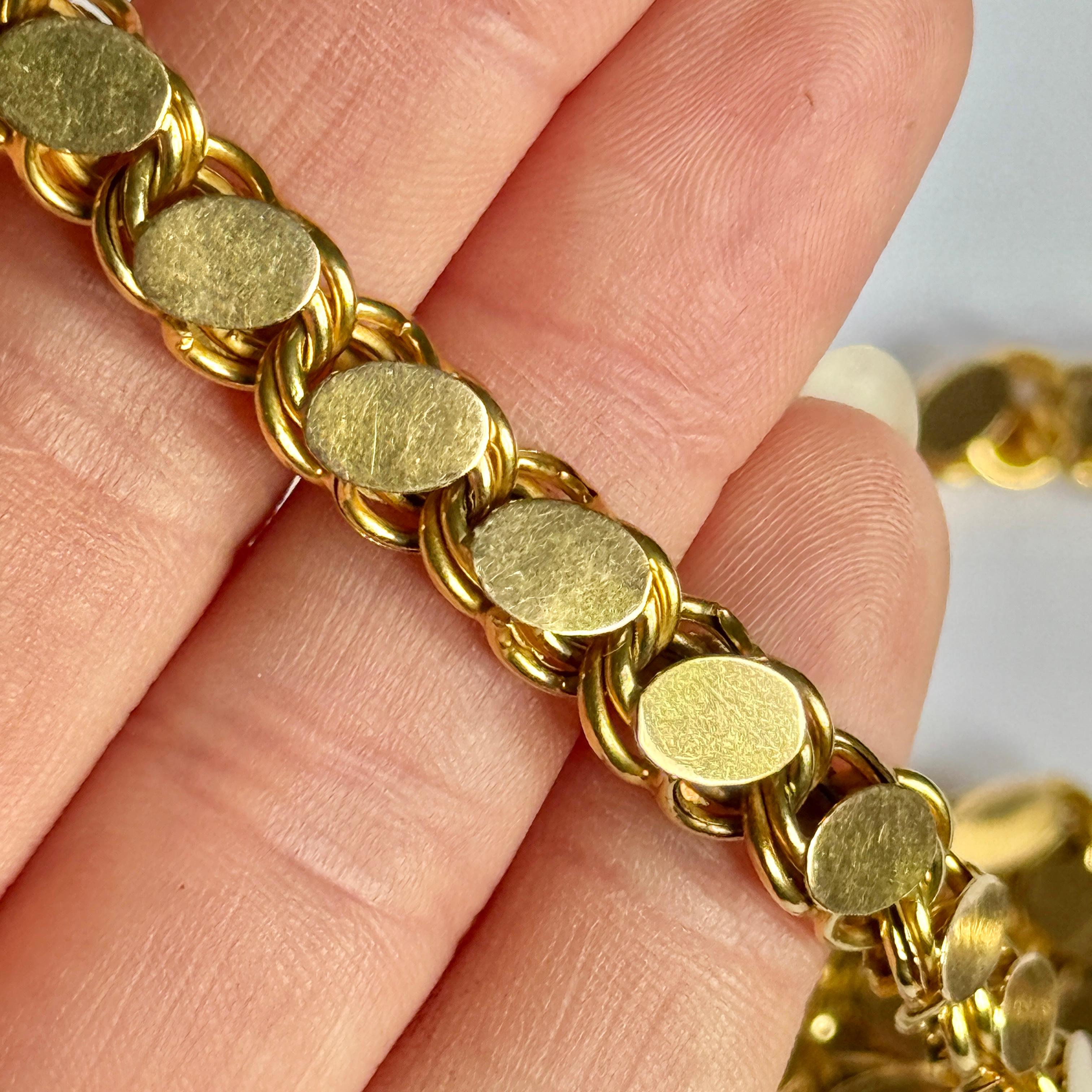 Collar de cadena decorativa de oro macizo de 18 quilates en Bueno estado para la venta en Chipping Campden, GB