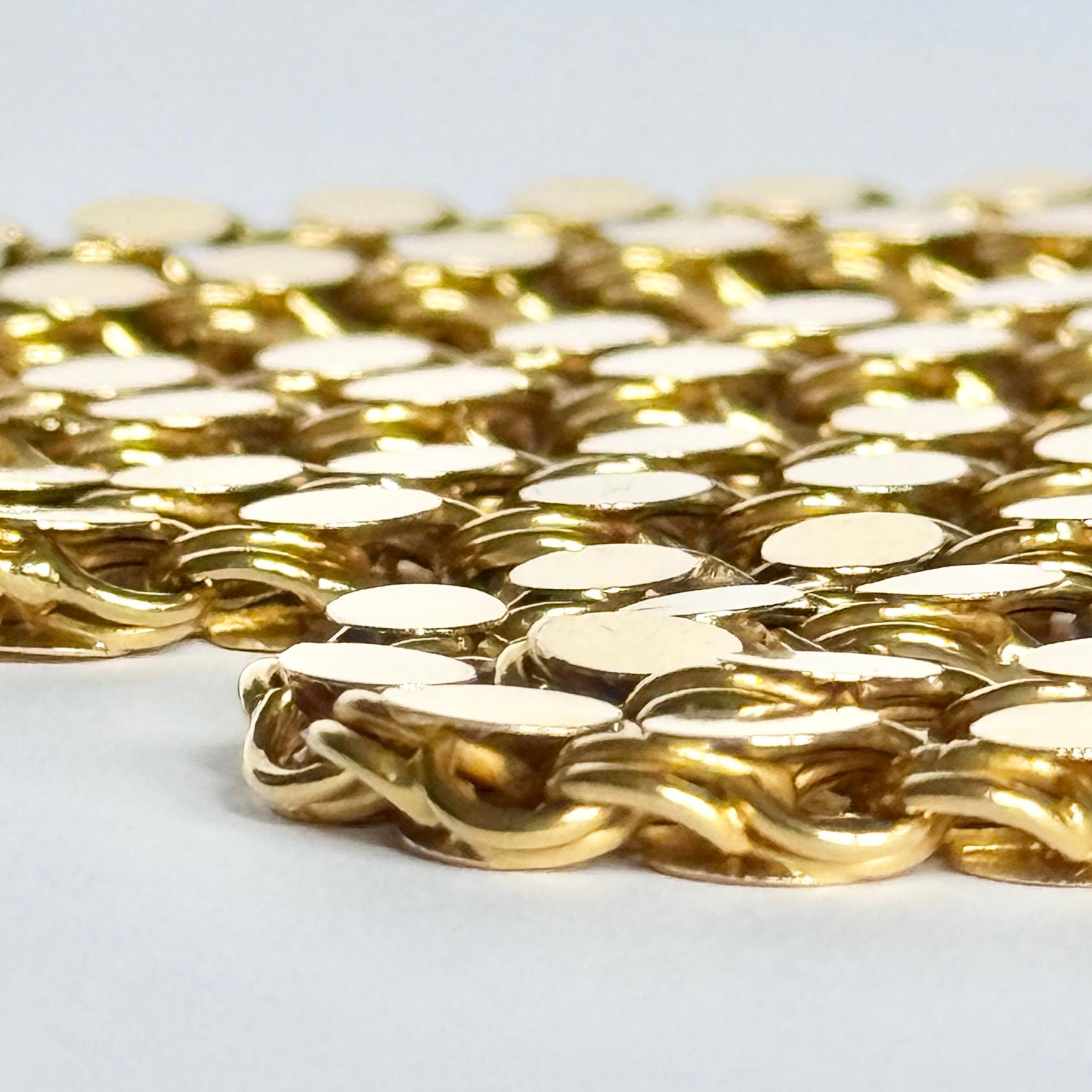 Femenino o masculino Collar de cadena decorativa de oro macizo de 18 quilates en venta