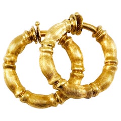 Solide Creolen aus 18 Karat Gold