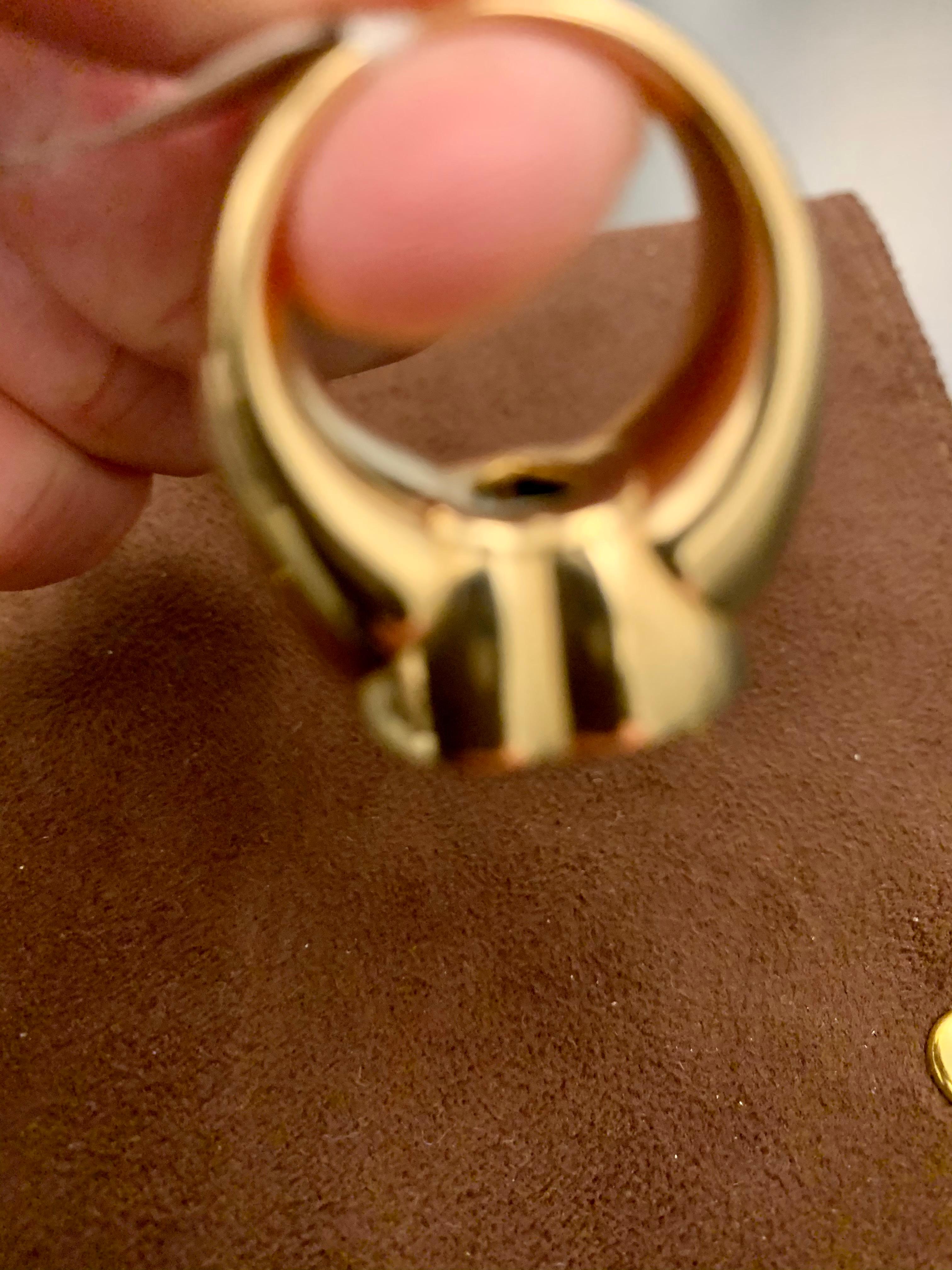 Solid 18 Karat Rose Gold Ring with Heart Shaped Blue Topaz For Sale 1
