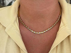 Solid 18K Gold Diamond Chain
