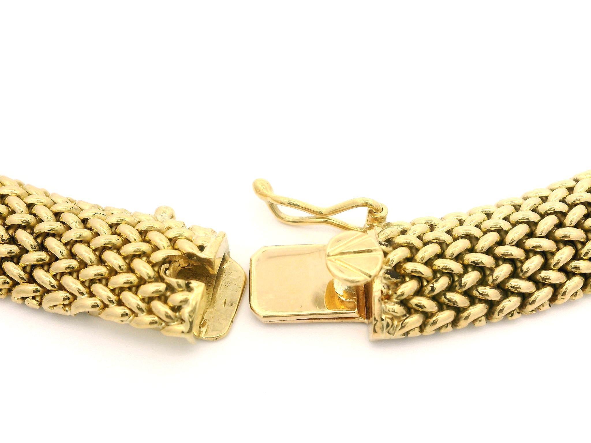 Gliederkette aus massivem 18 Karat Gelbgold 16
