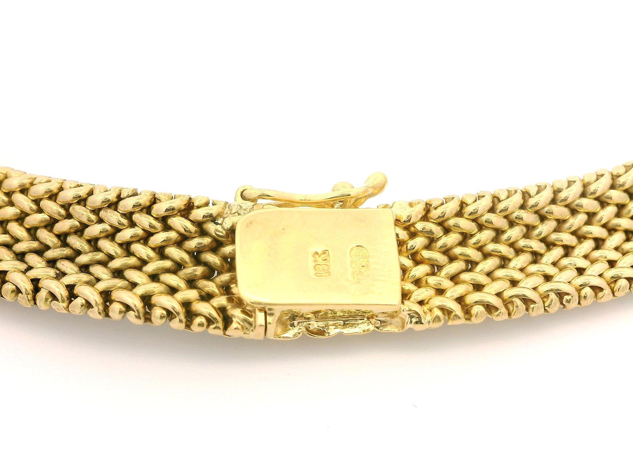 Gliederkette aus massivem 18 Karat Gelbgold 16