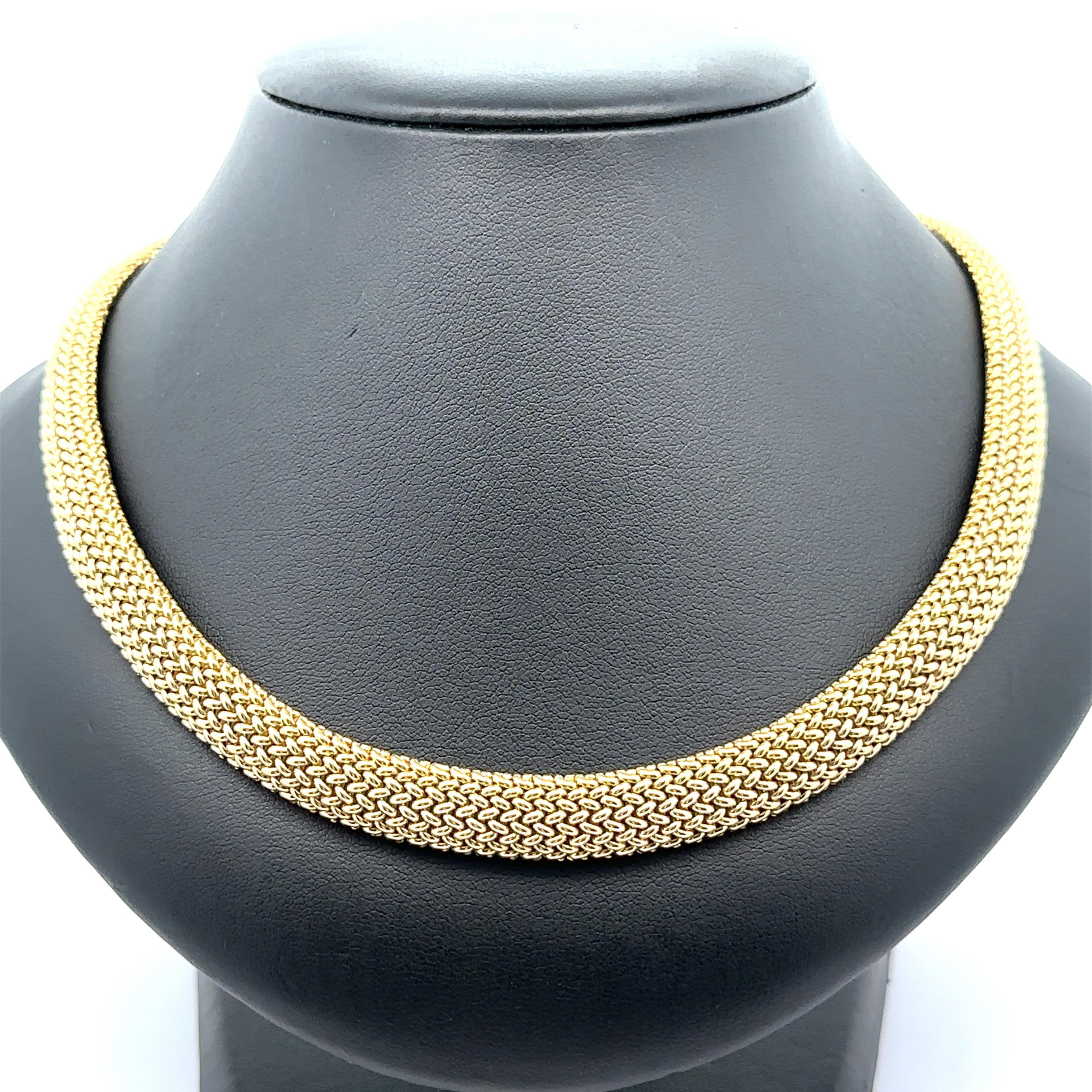 Gliederkette aus massivem 18 Karat Gelbgold 16