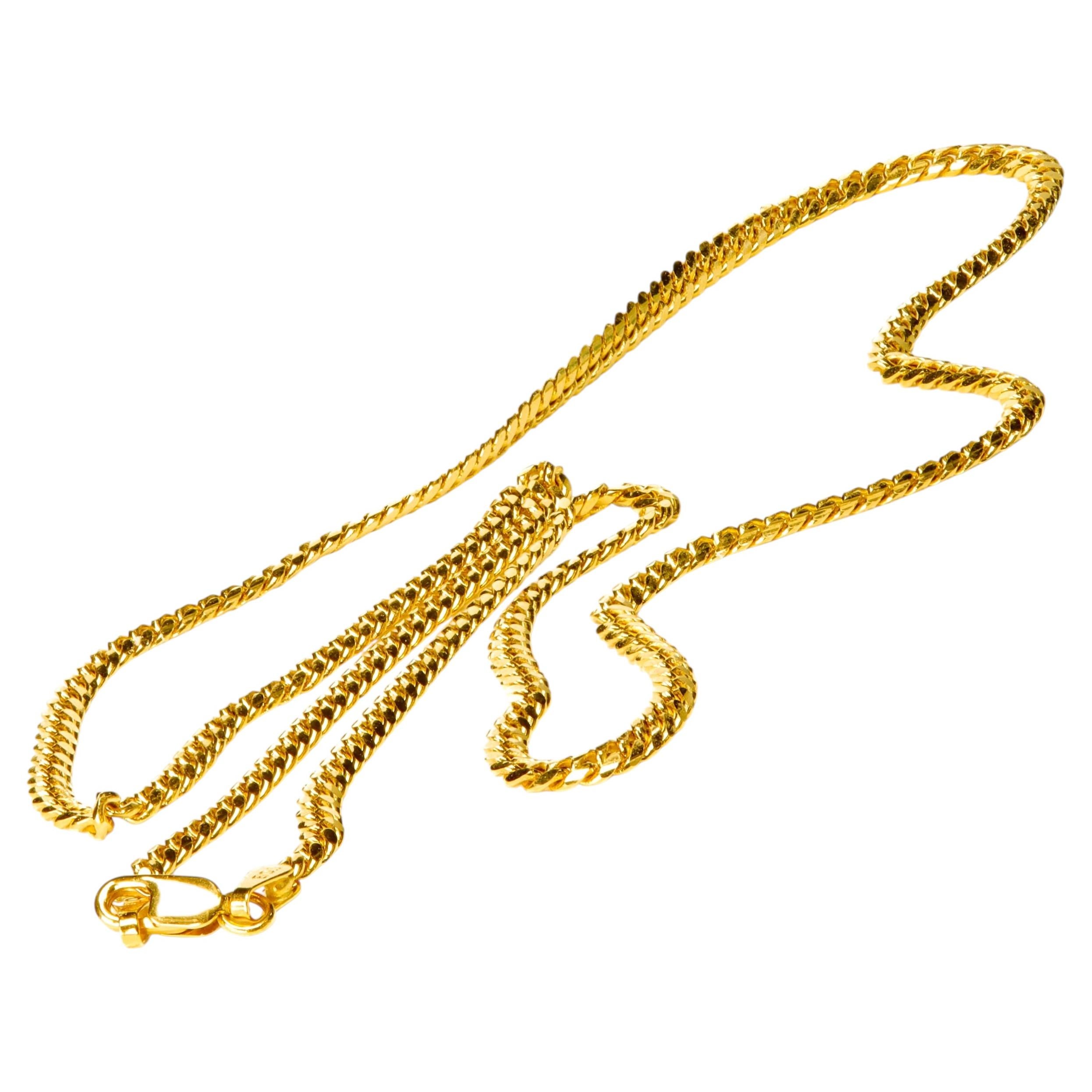 Solid 18K Yellow Gold 2.8mm Italian Cuban Link Chain – Brand New