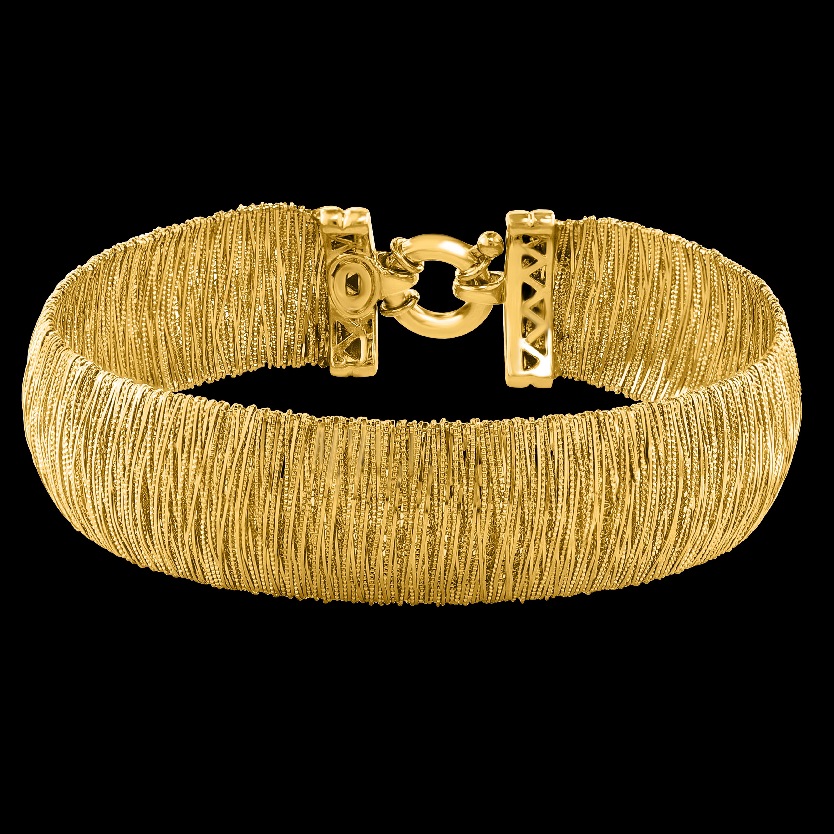 Collier ras du cou et bracelet choker Cléopâtre en or jaune massif 18 carats 68 g en vente 14