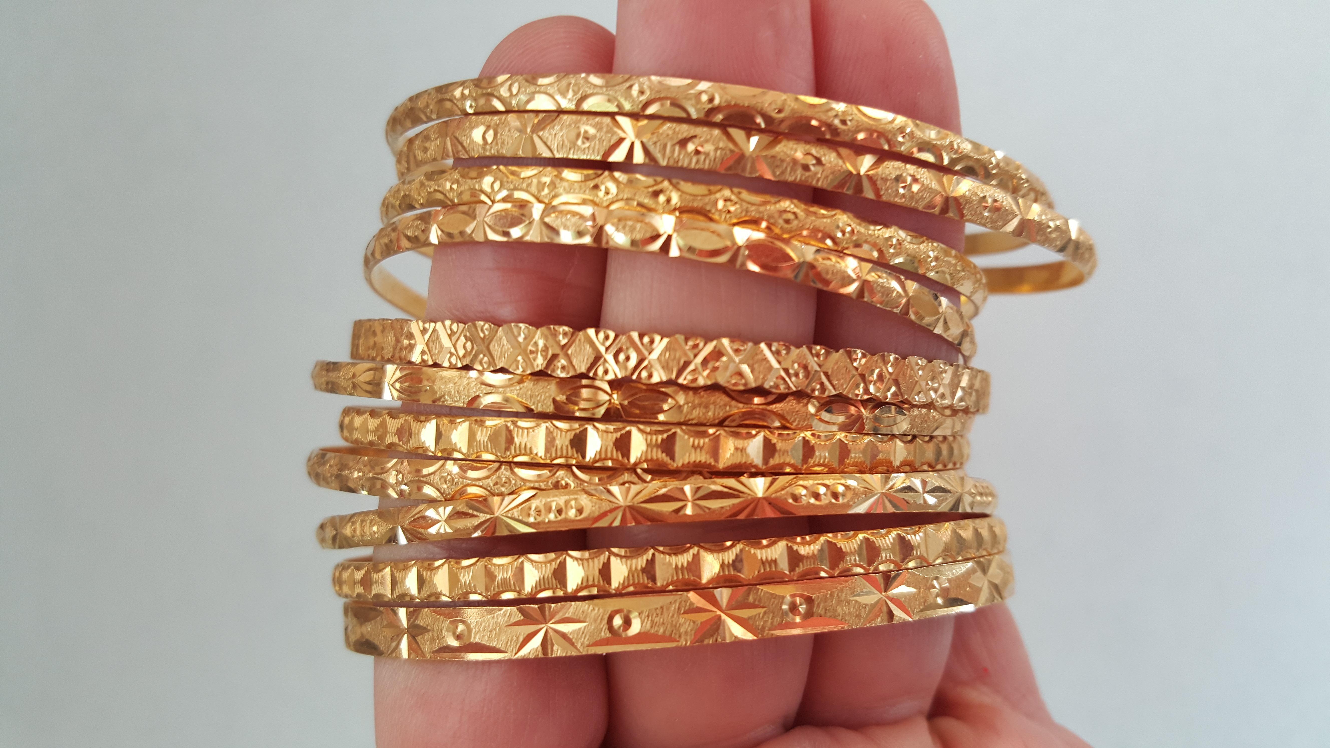 gold bangles 21 karat