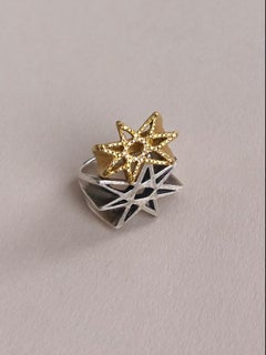 Solid 22 carat yellow gold and fancy yellow diamond pave gold ring