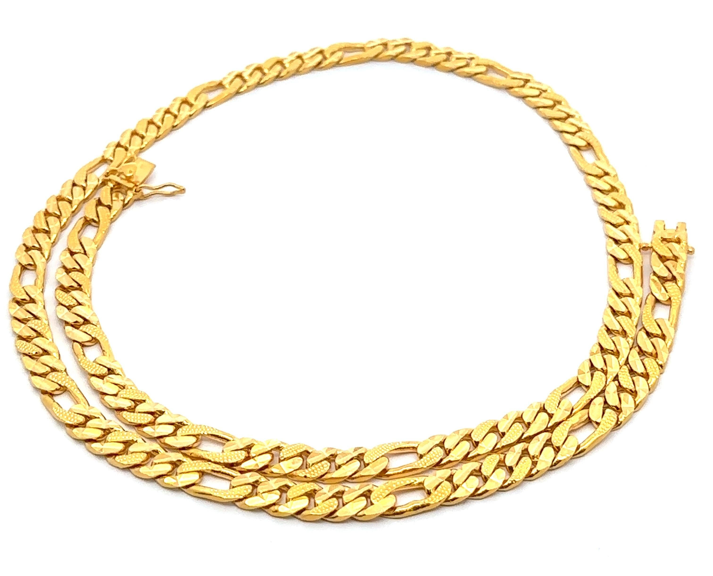 Solid 22k Yellow Gold 23.5