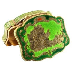 Tabaquera de oro 750 macizo (18K) - Siglo XVIII