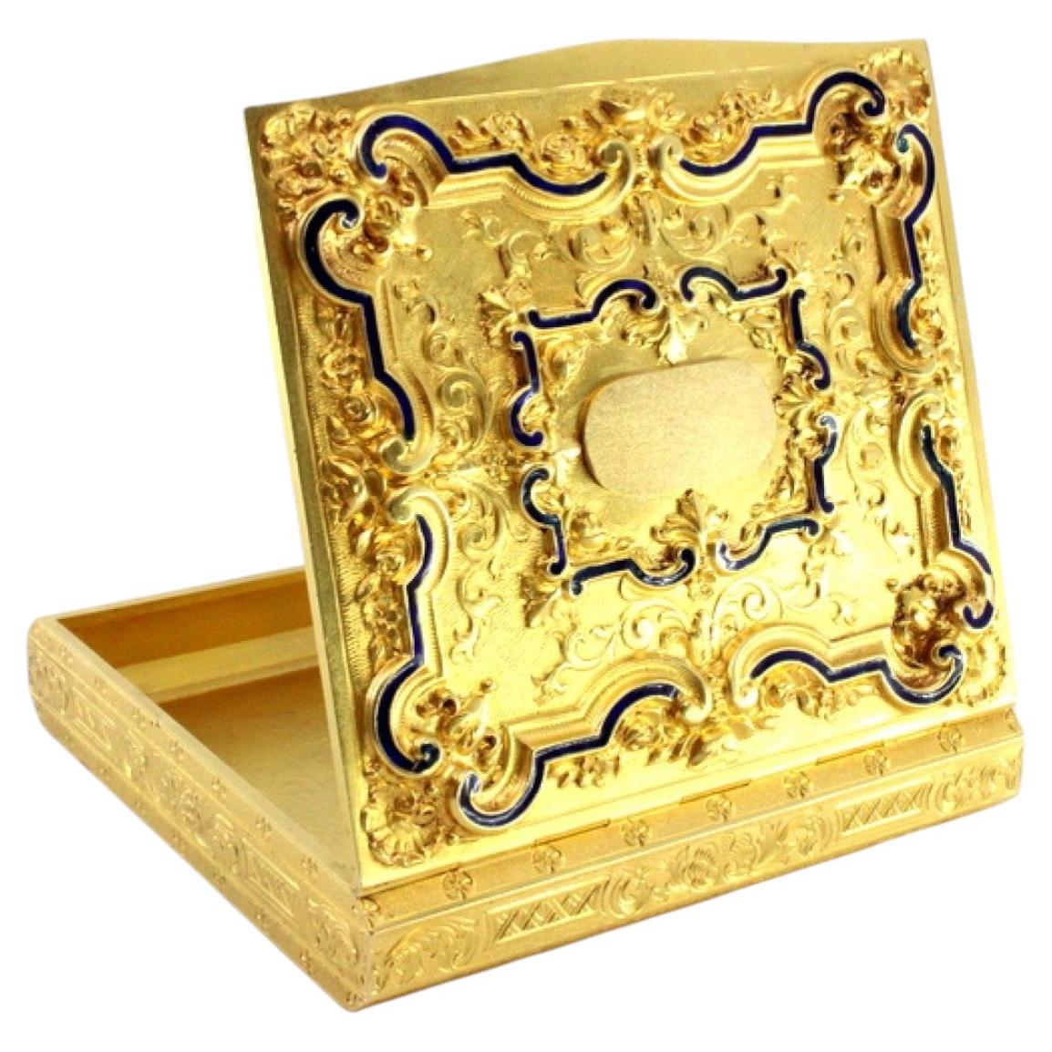 Solid 800 (19K) Gold Beauty Case - 19th Century