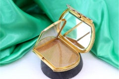 Solid 800 (19K) Gold Beauty Case, with Diamonds