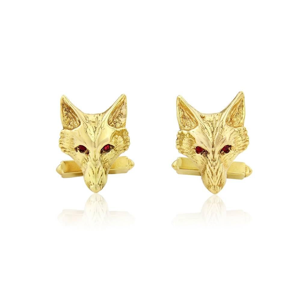 Fox Cufflinks from our Museum Wildlife Collection New for Fall