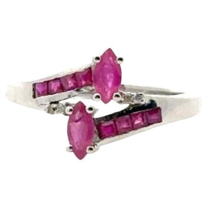 For Sale:  Natural Ruby Gemstone Wedding Ring for Women Gift Made in 925 Sterling Silver