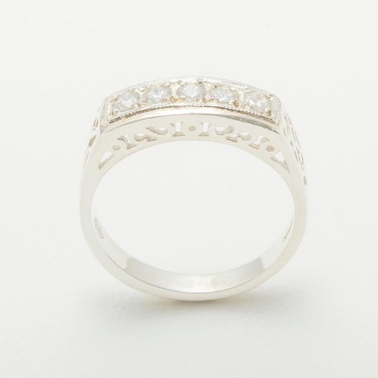 in vendita:  Anello di eternità da donna in oro bianco massiccio 9k Cubic Zirconia Personalizzabile 2