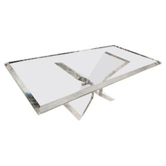 Solid Acrylic Designer Dining Table with Solid Top