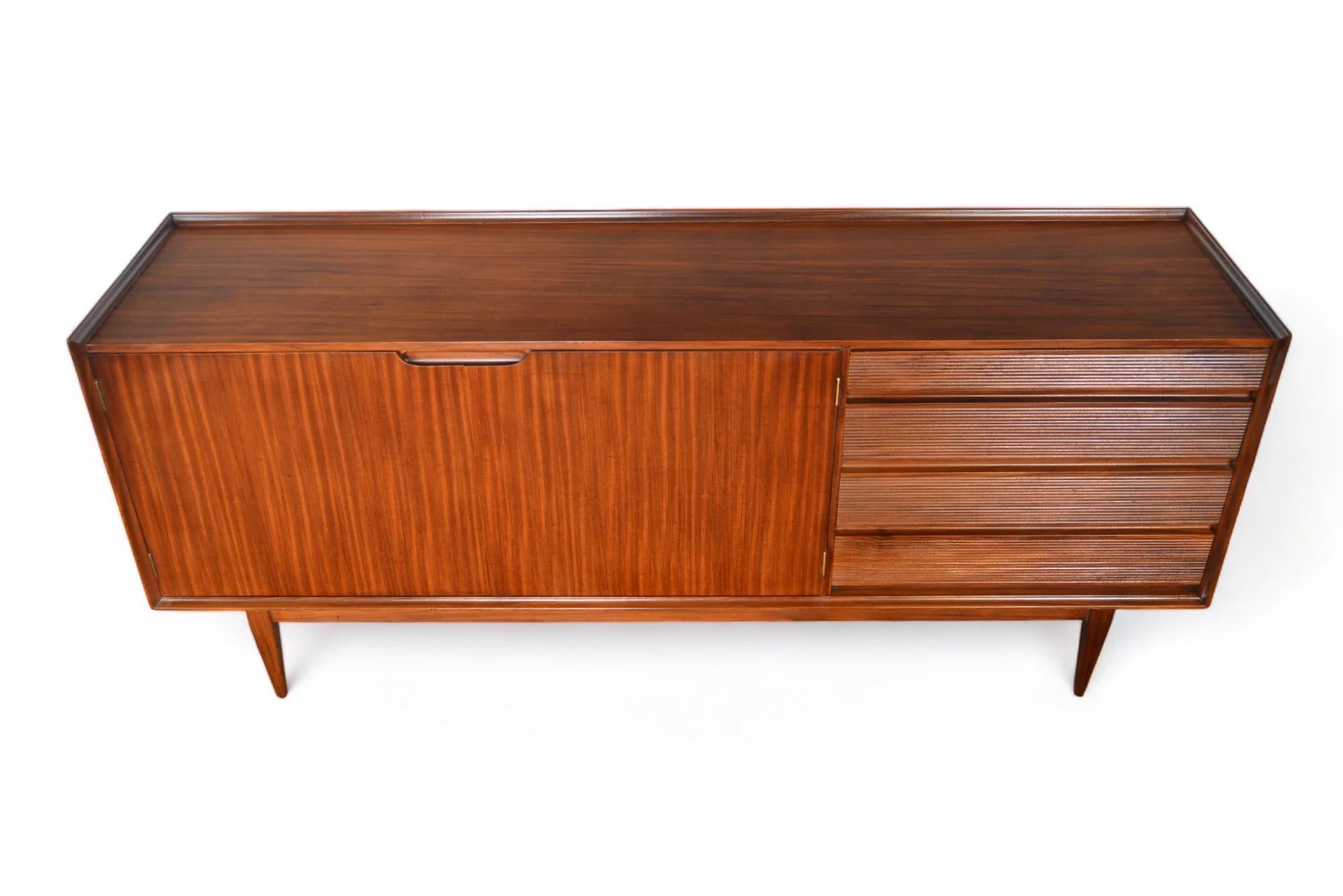 Solid Afromosia Credenza By Richard Hornby In Good Condition For Sale In Berkeley, CA