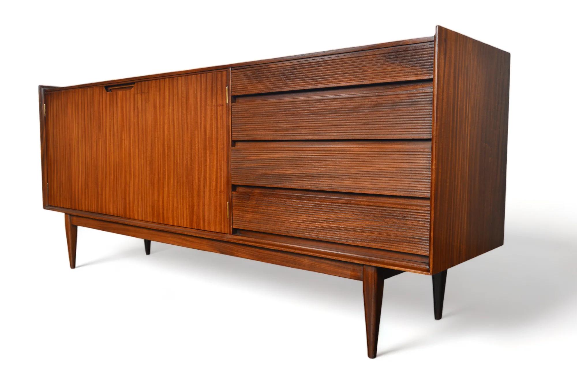 Teak Solid Afromosia Credenza By Richard Hornby For Sale
