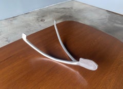 Solid Aluminum Wishbone Sculpture, 20th Century