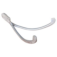 Solid Aluminum Wishbone Sculpture, 20th Century