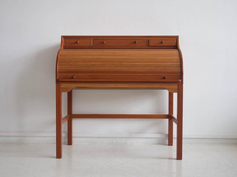 Solid American Cherrywood Writing Desk By Andreas Hansen For Writing Desk By Andreas Hansen