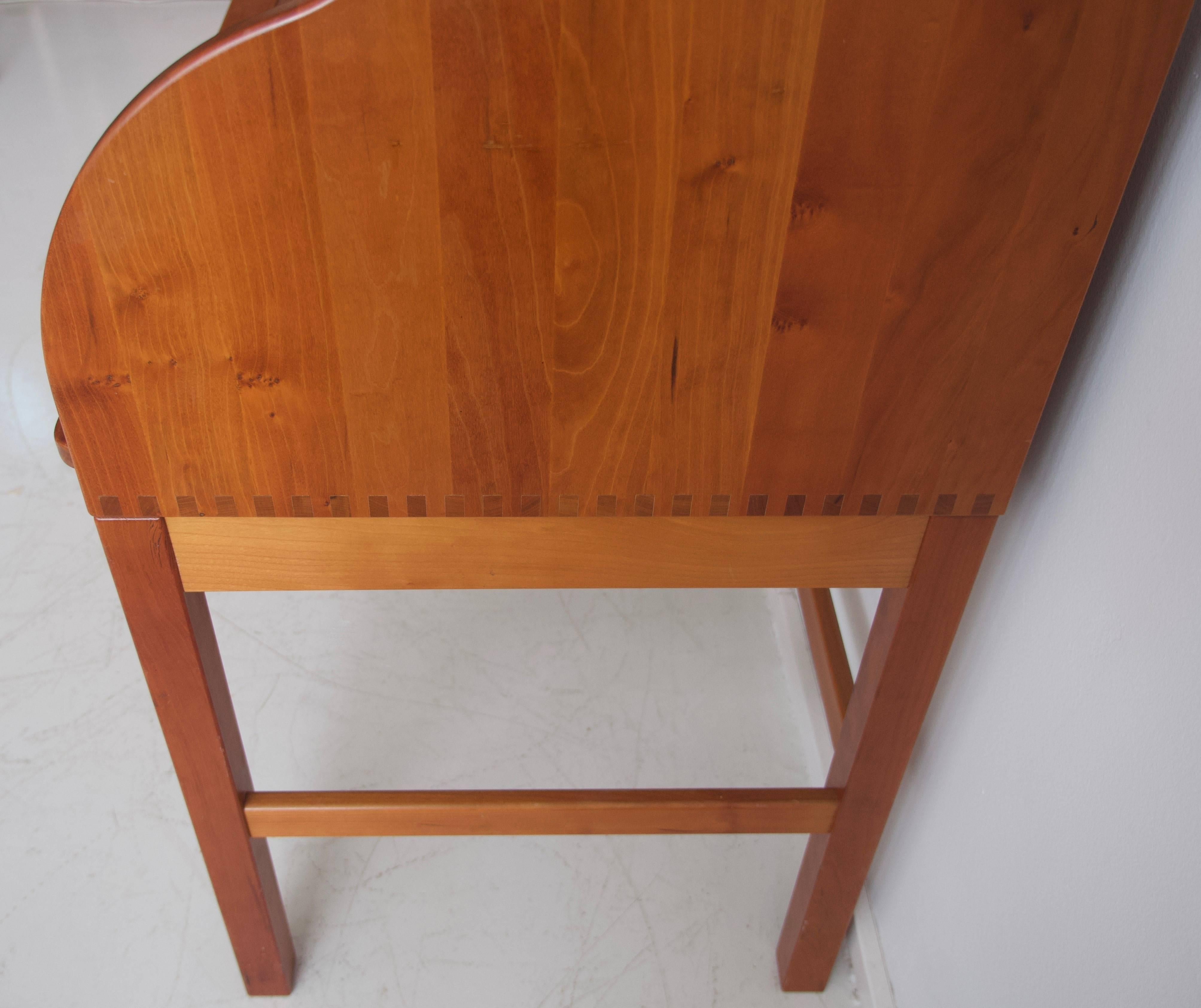 Solid American Cherrywood Writing Desk by Andreas Hansen 1