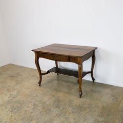 Table à écrire en chêne massif ancien, vers 1920
