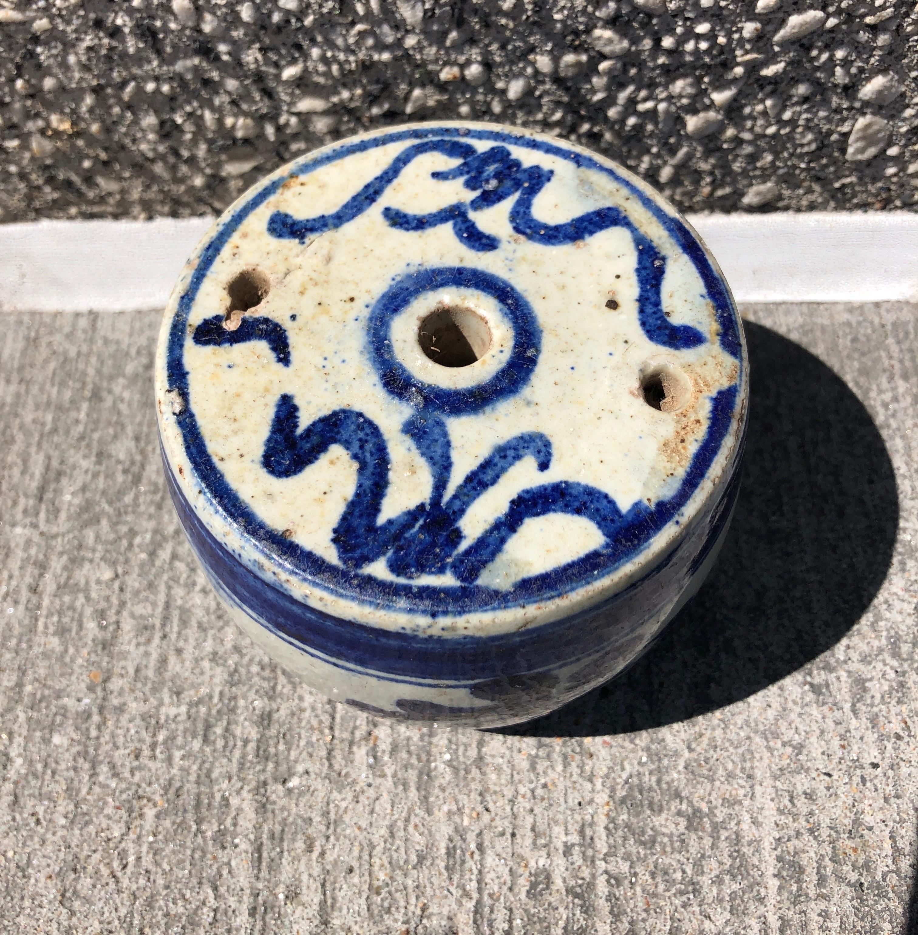 Solid Antique Porcelain Incense Holder For Sale 4