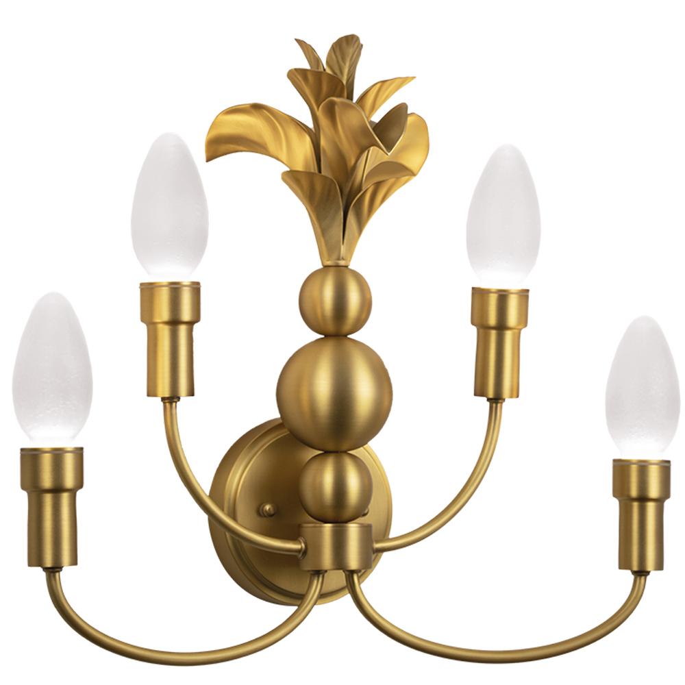 Maluhia solid antiqued brass Outdoor Wall Sconce by Elisterno - bringing a new level of luxury to outdoor spaces.  Elisterno Outdoors specializes in outdoor lighting with designs and construction inspired by classic styles but engineered with modern